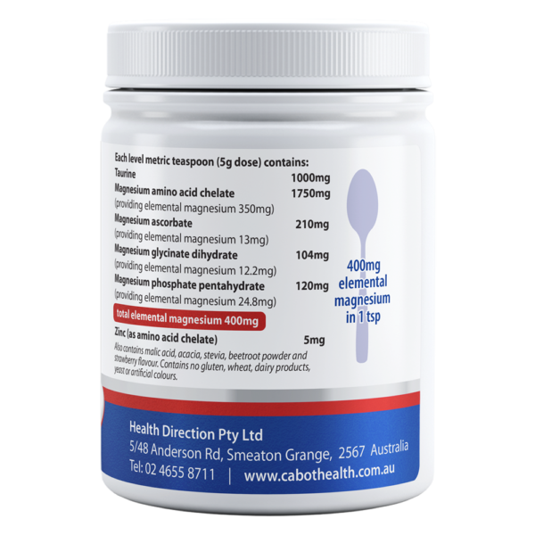 Magnesium Ultra Potent Powder 200g (Strawberry ) – Cabot Health3